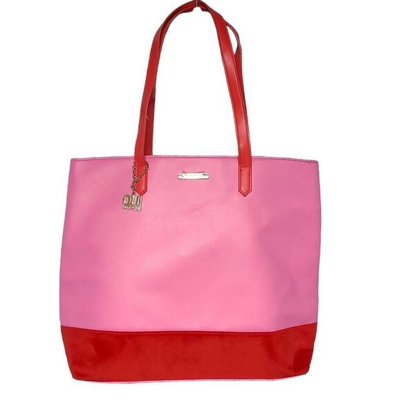 Juicy Couture Pink Red Girly chic Tote Bag Unique Fashion Accessories for Women - Picture 1 of 7